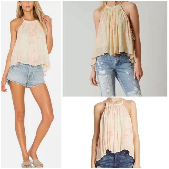 🔹️Free People 'Season in the Sun' Boho Sleeveless Top XSmall - Picture 3 of 11